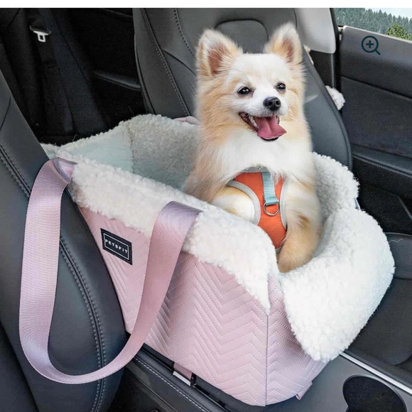 PETSFIT Center Console Dog/Pet Car Seat in Pastel Pink NEW w/ tag - Picture 2 of 13